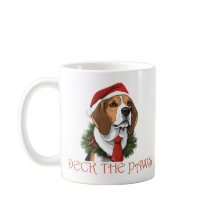 Christmas Beagle Deck the Paws