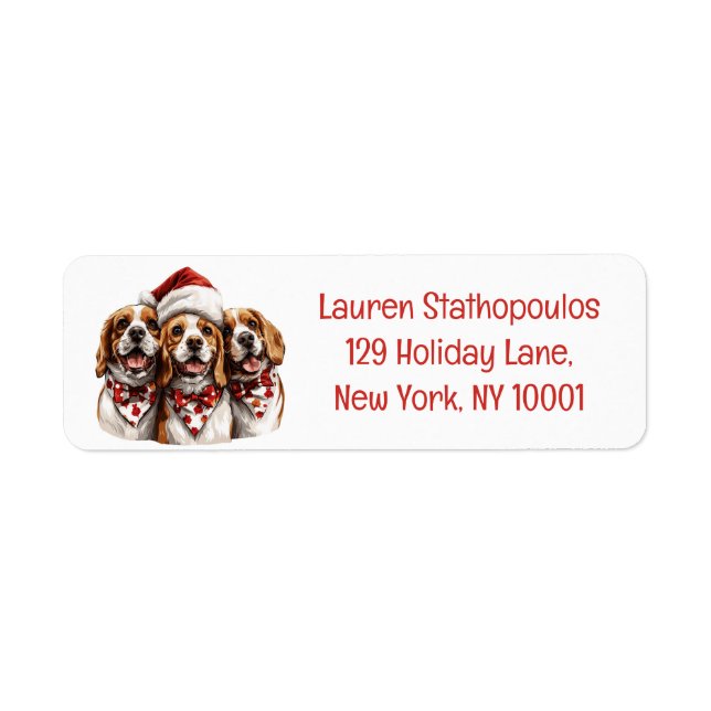 Christmas Beagle Dogs (Front)