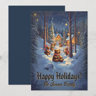 Christmas bear 13, Happy Holidays, Christmas card