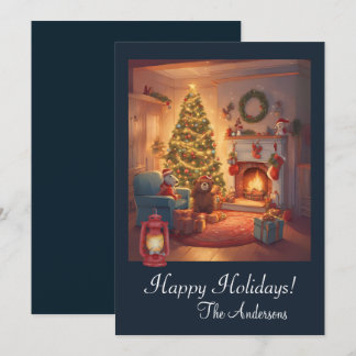 Christmas bear 9, Happy Holidays, Christmas card