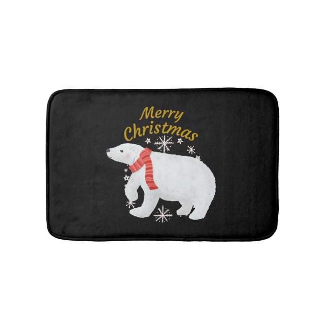 Christmas Bear Bath Mat (Front)