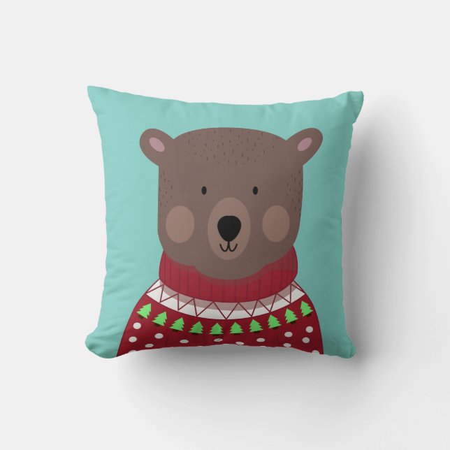 Christmas Bear Cushion (Front)