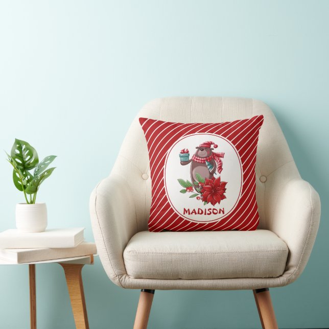 Christmas Bear Cushion (Chair)
