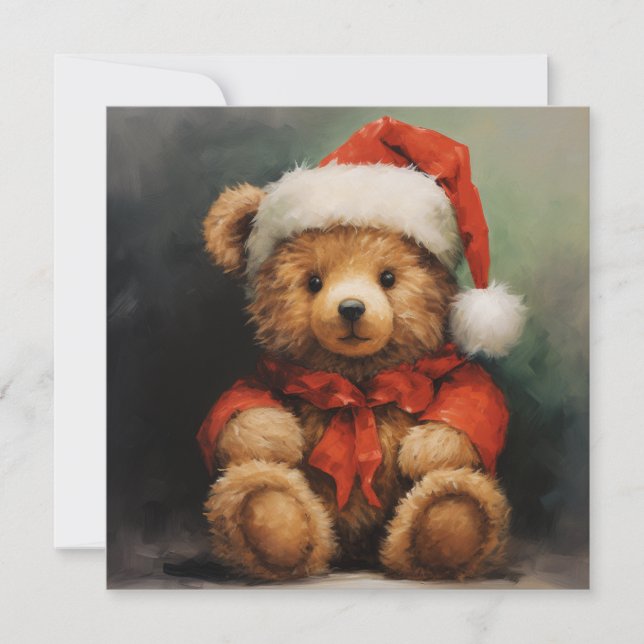 Christmas Bear Greeting Card (Front)