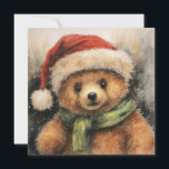 Christmas Bear Greeting Card<br><div class="desc">christmas bear greeting card</div>