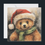 Christmas Bear Greeting Card<br><div class="desc">christmas bear greeting card</div>