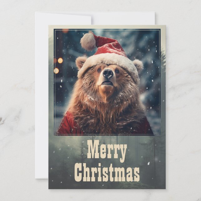 Christmas Bear Holiday Card (Front)