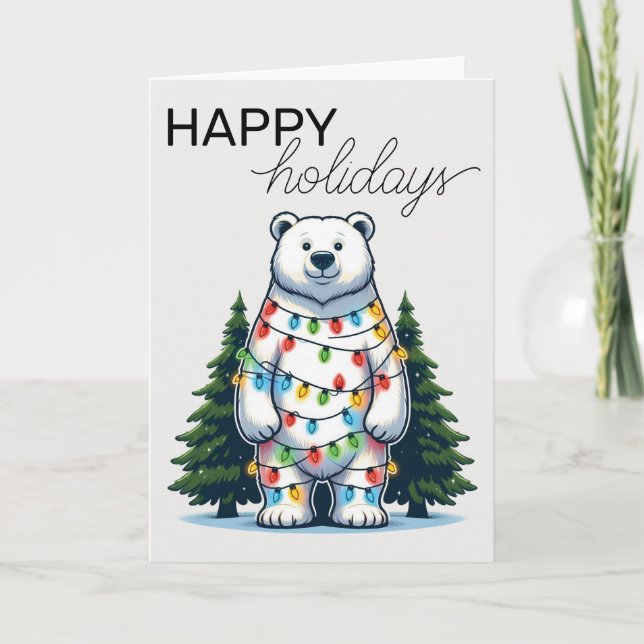 Christmas Bear Holiday Card (Front)