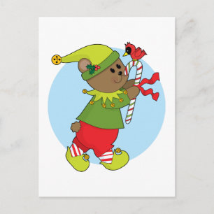 Christmas Bear Holiday Postcard