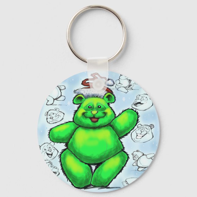 Christmas Bear Key Ring (Front)