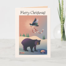 Christmas bear, turtle, magpie with lights 2