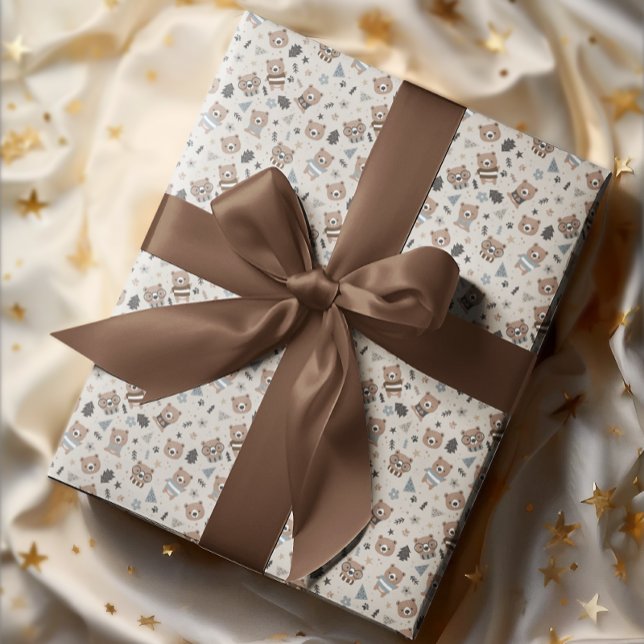 Christmas Bear Wrapping Paper set of 3 (Creator Uploaded)