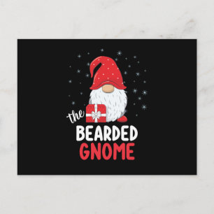 Christmas Bearded Cute Gnome Postcard