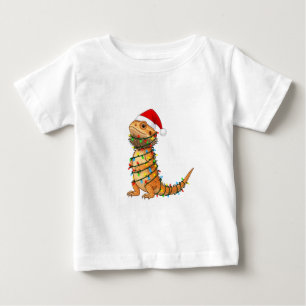 Christmas Bearded Dragon Pogona Vitticeps Santa Baby T-Shirt