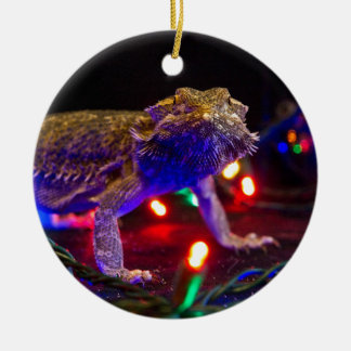 Christmas Beardie Ceramic Tree Decoration