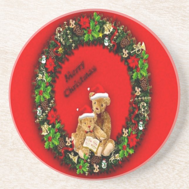 Christmas Bears Coaster (Front)
