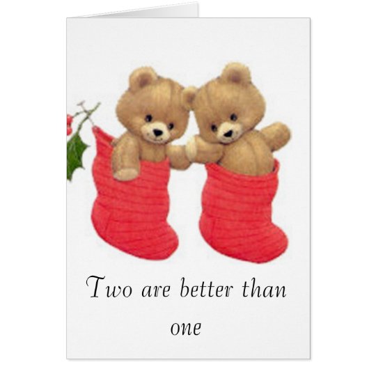 Christmas Bears Greeting Card