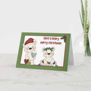 Christmas Bears Greeting Card