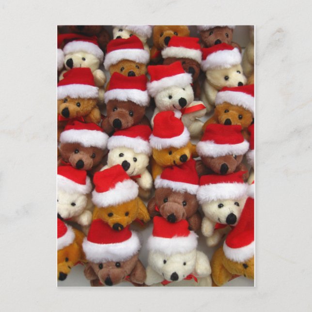 Christmas bears holiday postcard (Front)