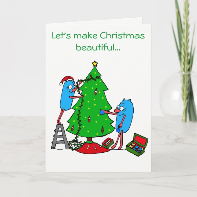 Christmas Beautiful for Autism Charities Holiday Card (Front)