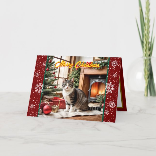 Christmas Beautiful Holiday Old Collection Card (Front)