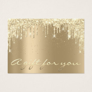 Christmas Beauty Gold Confetti Gift Certificate