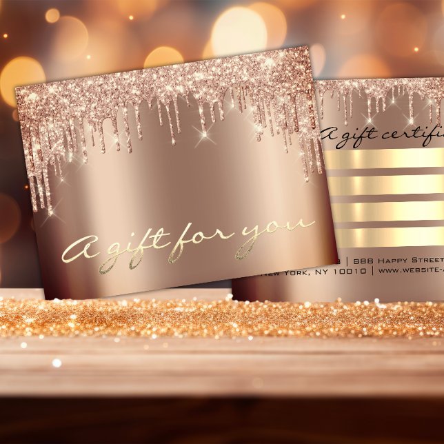 Christmas Beauty Salon Gold Gift Certificate VIP (Christmas Beauty Salon Gold Gift Certificate VIP)