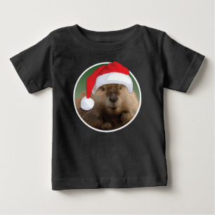 Christmas Beaver - Baby Fine Jersey T-Shirt
