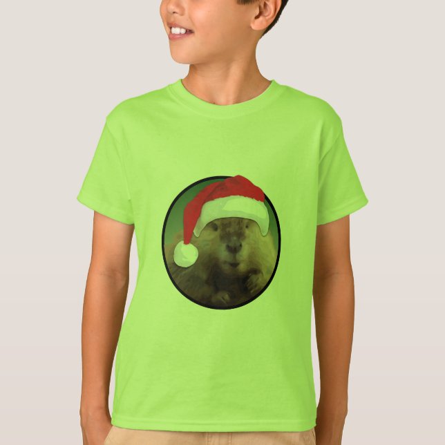 Christmas Beaver - Kids' Basic T-Shirt (Front)