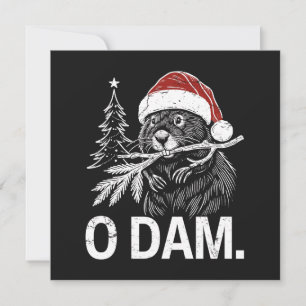 Christmas Beaver O Dam Holiday Card