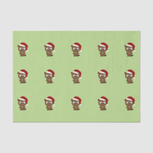 Christmas Beaver Tissue Paper