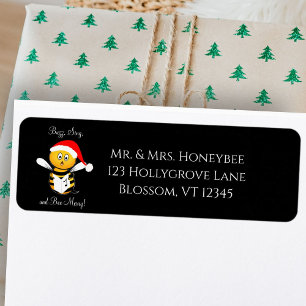 Christmas Bee Singing Bee Merry! Return Address