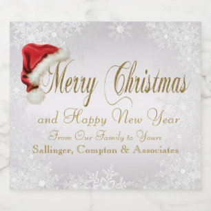 Christmas Beer Bottle Labels