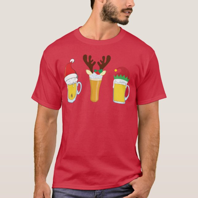 Christmas Beer Christmas Party Christmas Beer gift T-Shirt (Front)
