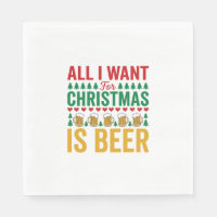 Christmas Beer Funny Holiday Drinking Design