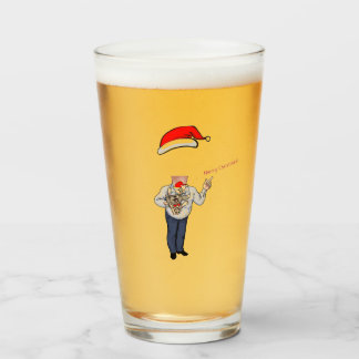 Christmas Beer Glass Add your face!