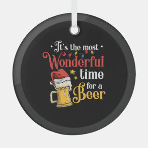 Christmas Beer Glass Tree Decoration