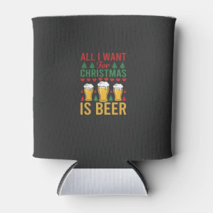 Christmas Beer Holiday Drinking Can Cooler