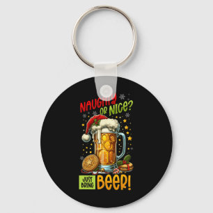 Christmas Beer Lover  Key Ring