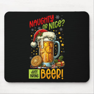 Christmas Beer Lover Mouse Mat