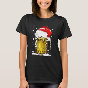 Christmas Beer Mug Santa Xmas Men Women Drinking T-Shirt