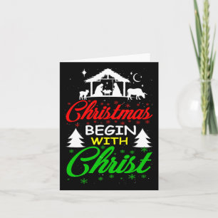 Christmas Begin With Christ Card