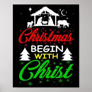 Christmas Begin With Christ Poster