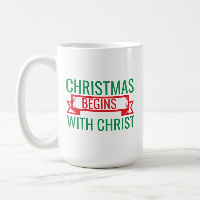 christmas begins with christ-15523 coffee mug (Left)