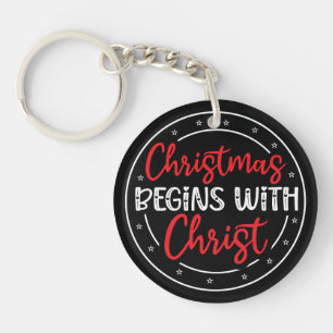 Christmas Begins With Christ-65772 Key Ring