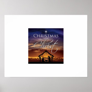 Christmas begins with Christ Poster
