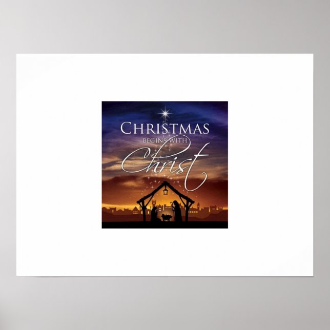 Christmas begins with Christ Poster (Front)