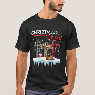 Christmas Begins With Christ Tee Dachshund Christi