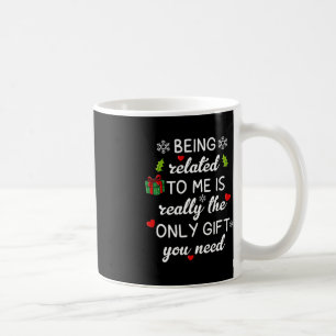 Christmas Being Related To Me Fun Family Pyjamas X Coffee Mug