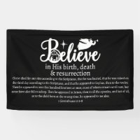 Christmas Believe In Jesus Nativity Black White